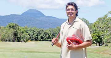 Western Bulldogs star tees off for AFL Cape York House