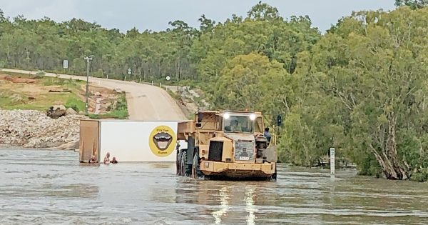 UPDATE: Truck removed after rescue chopper airlifts driver from Archer River