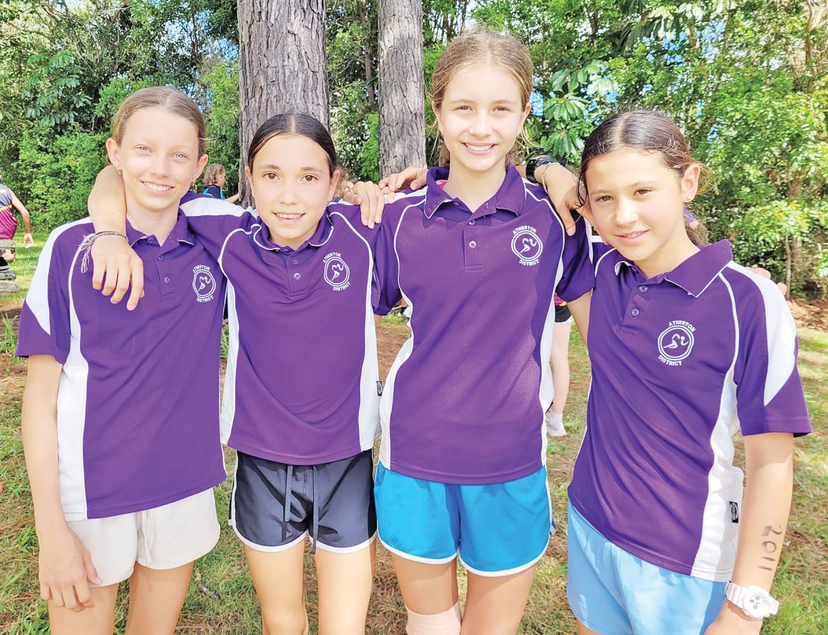 Isla Winton, Grace Raleigh, Josie Case and Natalie Treloar at the Peninsula trials. Picture: TEILA WINTON