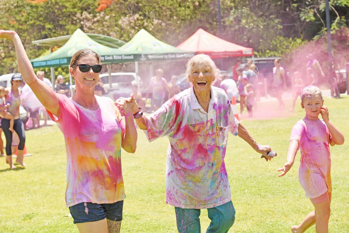 The colour run, a new event to this year's Festival program, is fun for all ages. Photo Jacynta Hunt