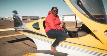 Tyeisha dreamed of becoming a pilot – nine months later, she's flying planes over Canberra
