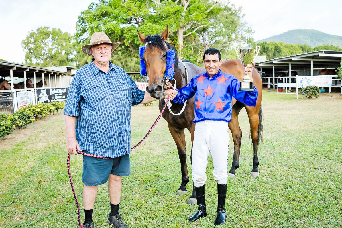 Ricky Ludwig and Frank Edwards combined to win the Cooktown Cup with Lord of Light last year. They’ll look to repeat the effort at Laura on Saturday.