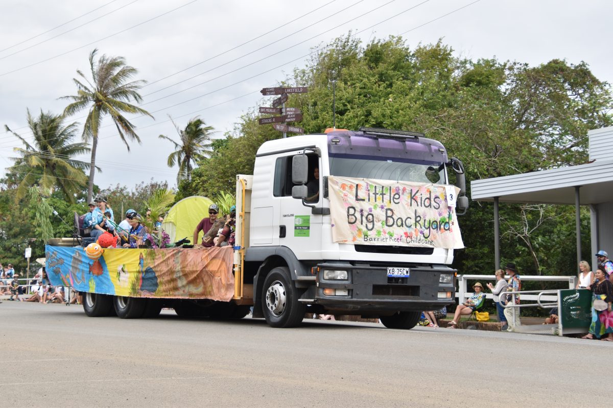 Barrier Reef Childcare's float was crowned best in parade at the Discovery Festival last weekend.