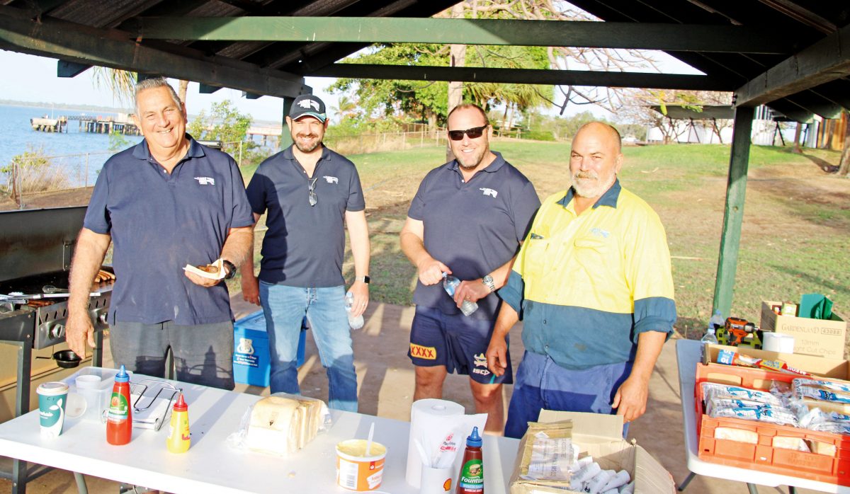 Clarky estimates he's cooked around 5000 sausages over the Weipa Fishing Classic weekends.