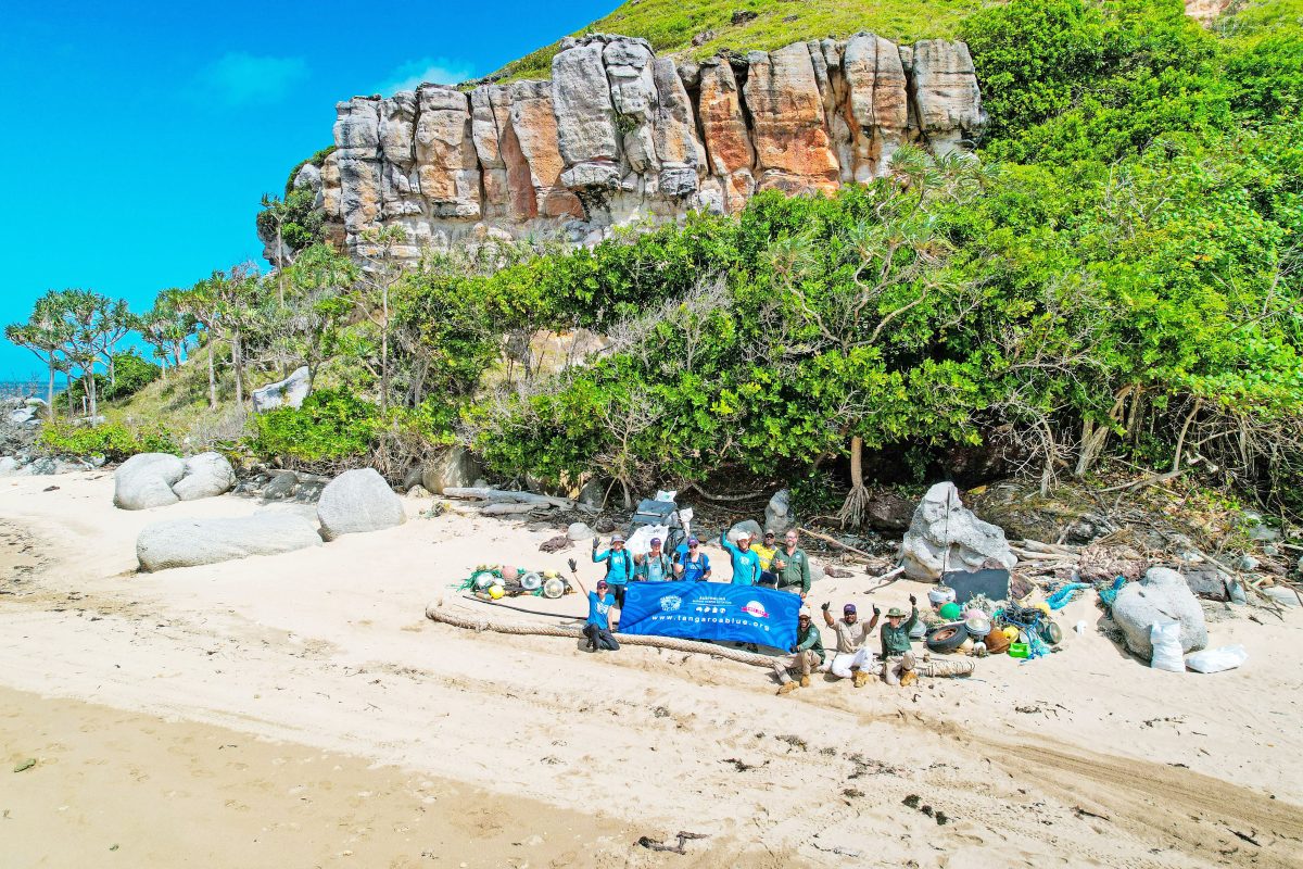 The clean-up was held on a remote beach on the eastern coast of Cape York.
