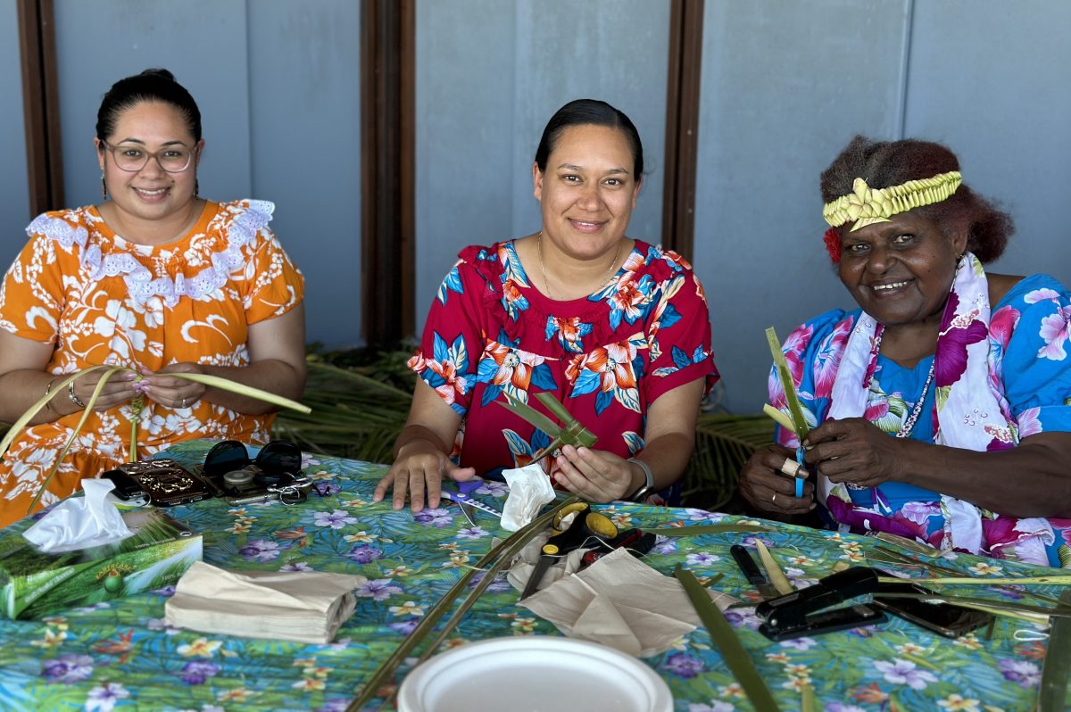 Traditional weaving workshops were part of the festival program at Gab Titui Cultural Centre.