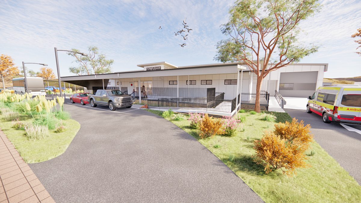 An artist impression of the proposed new Pormpuraaw Primary Health Care Centre.