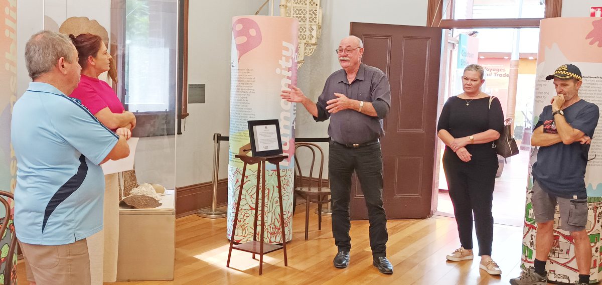 Warren Entsch at the official completion celebration at Cooktown Museum.