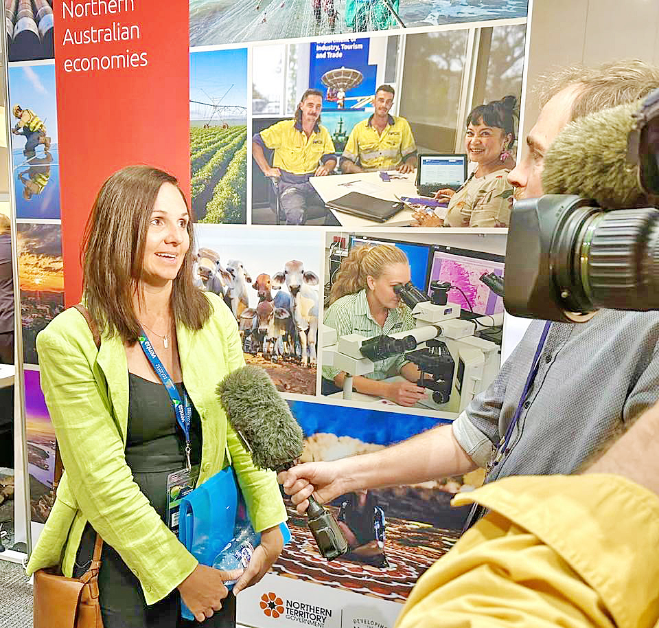 Weipa Town Authority elected member Jaime Gane speaks to the ABC in Darwin. 