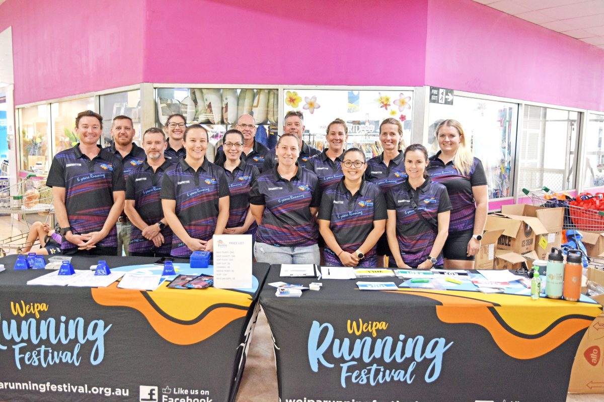 The Weipa Running Festival has a large number of enthusiastic committee members (some are absent from the photo) and they are looking forward to Sunday.