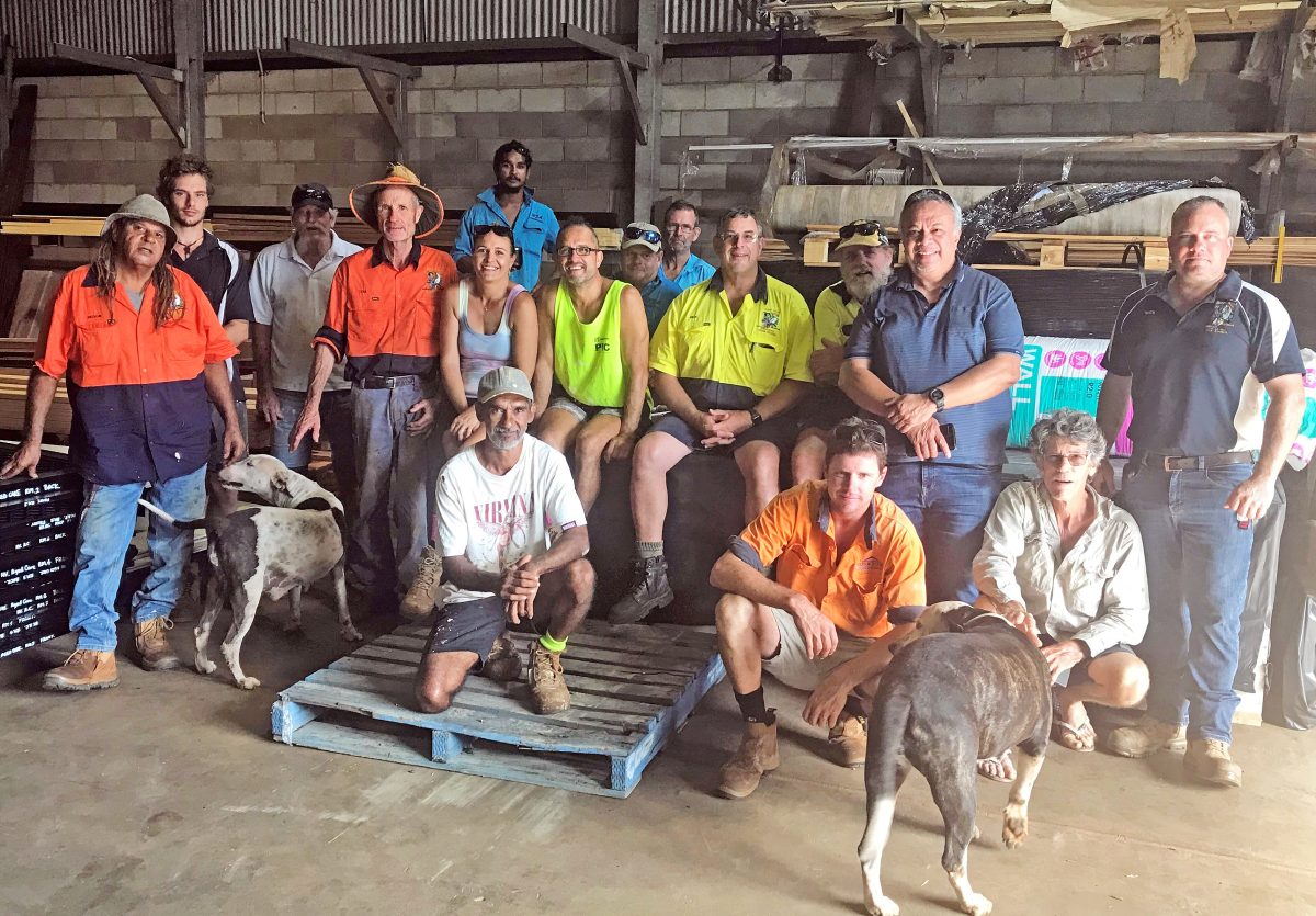 Retiring Hope Vale construction manager Rick Ashcroft was farewelled last week.