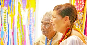 Aurukun octogenarian still passing on her knowledge to local artists