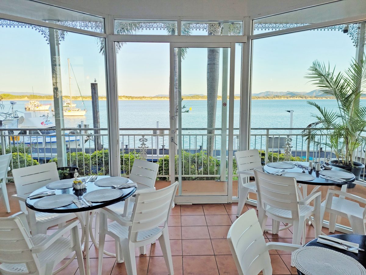 The Wharf Kitchen has one of the best views in Cooktown, overlooking Cooktown Fisherman's Wharf.