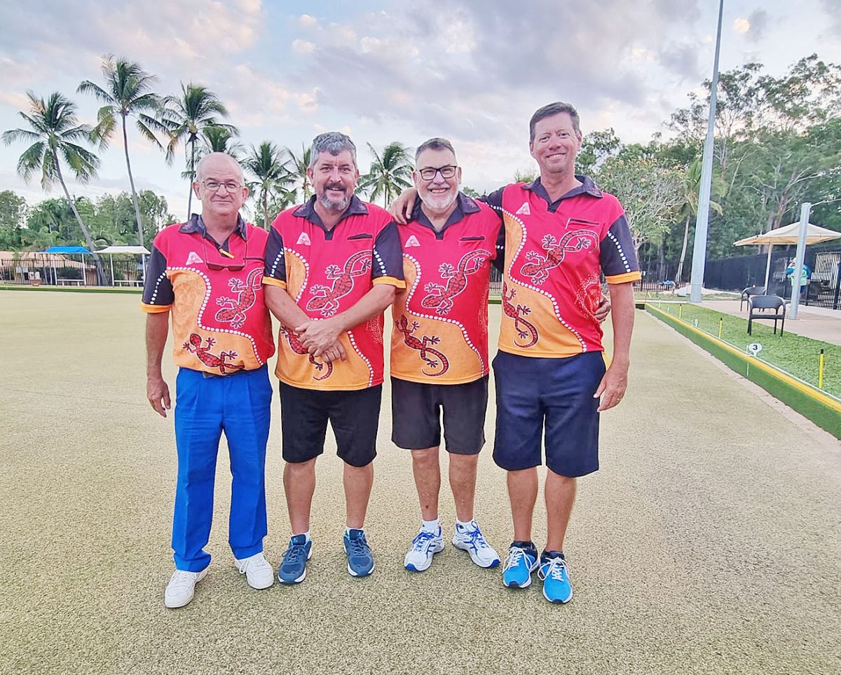 Weipa Bauxite Classic champions Bowlers Barn – lead Mark O’Shaughnessy, second Fraser Maguire, third Wayne Nairn and skipper Troy Somerville.