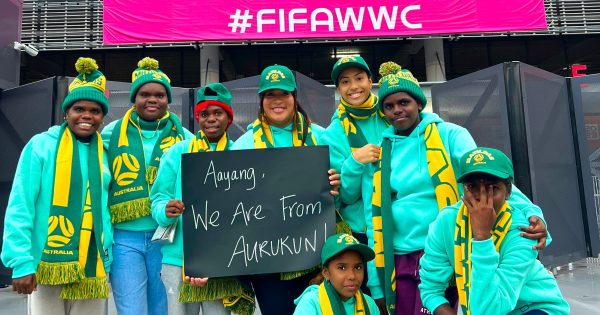 VIP guests: Aurukun girls return from FIFA Women's World Cup