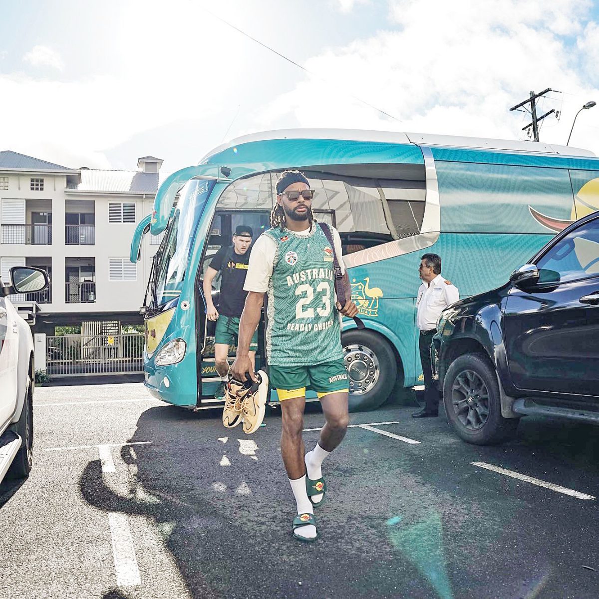Patty Mills is a proud Torres Strait Islander and has instilled a ‘gold vibes only’ mantra in the squad. Picture: Matthew Adekponya.