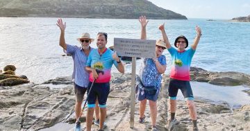 Stroke survivor reaches 'The Tip' after epic cycling journey across Australia