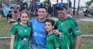 Retired rugby league players leave region starstruck