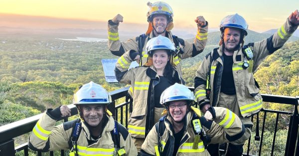 Cooktown firie recruit earns helmet after gruelling hike