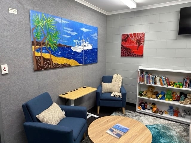 Soft interview room at the Weipa Police Station