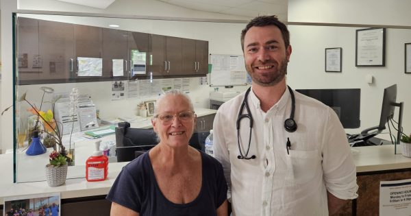 Weipa patient reunites with staff after life-saving scan