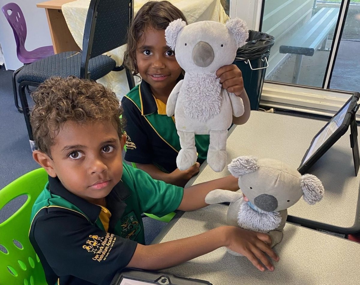 School children with Kindness Koalas
