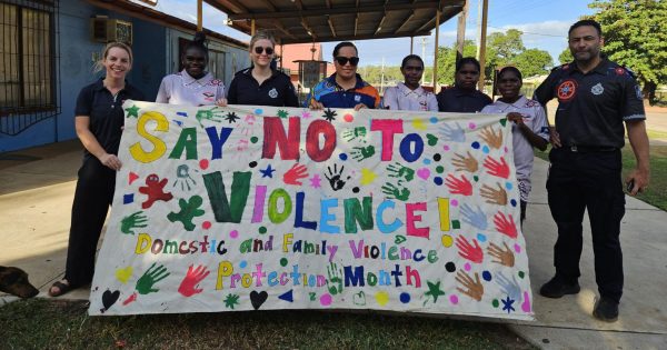 March and candlelight vigil sends strong DVF message in Aurukun