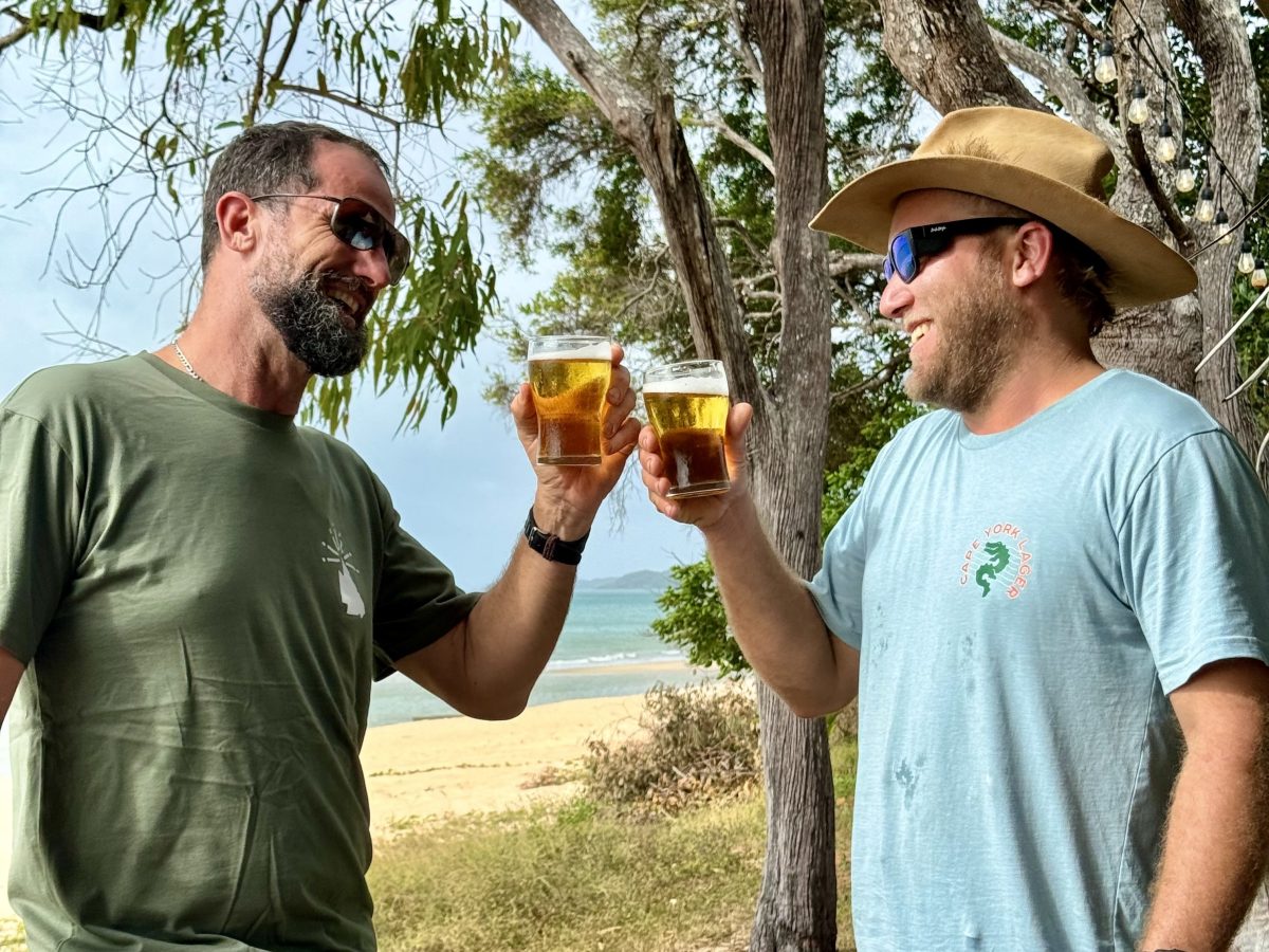 Cape York Lager on the beach