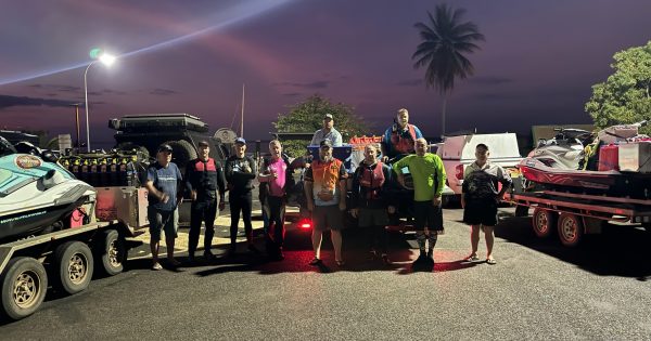 Jetski fundraising ride opens throttle for Weipa support