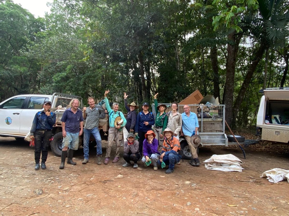 Rossville cleanup volunteers