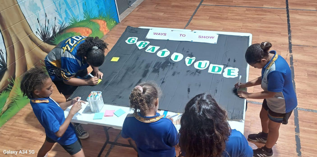 PCYC Napranum gratitude wall