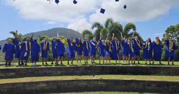 Graduation caps fly high as year 12s say goodbye