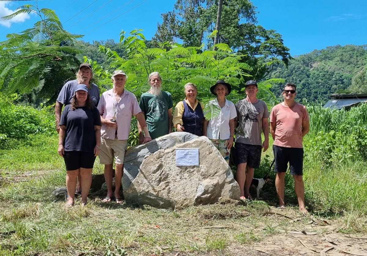 Ray Dark memorial rock