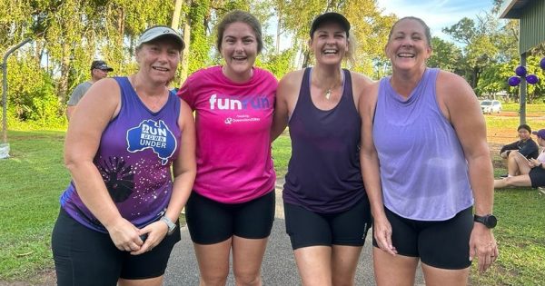 Weipa parkrun turns purple for International Women's Day