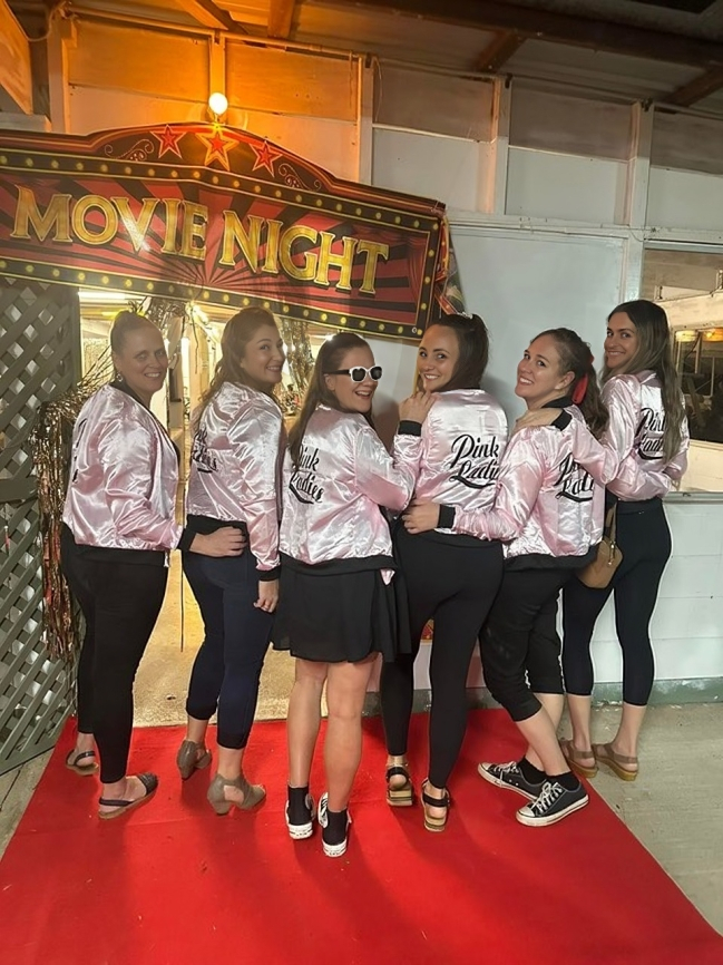 Pink Ladies at music bingo night