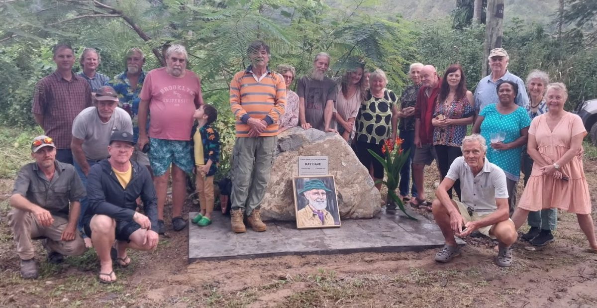 Ray Dark memorial rock unveiling