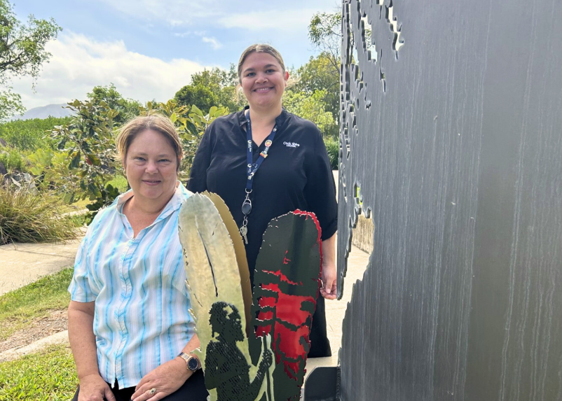 Cook Shire Mayor Robyn Holmes and Chief Financial Officer and Council Reconciliation Action Plan Co-Chair Lucy Deemal