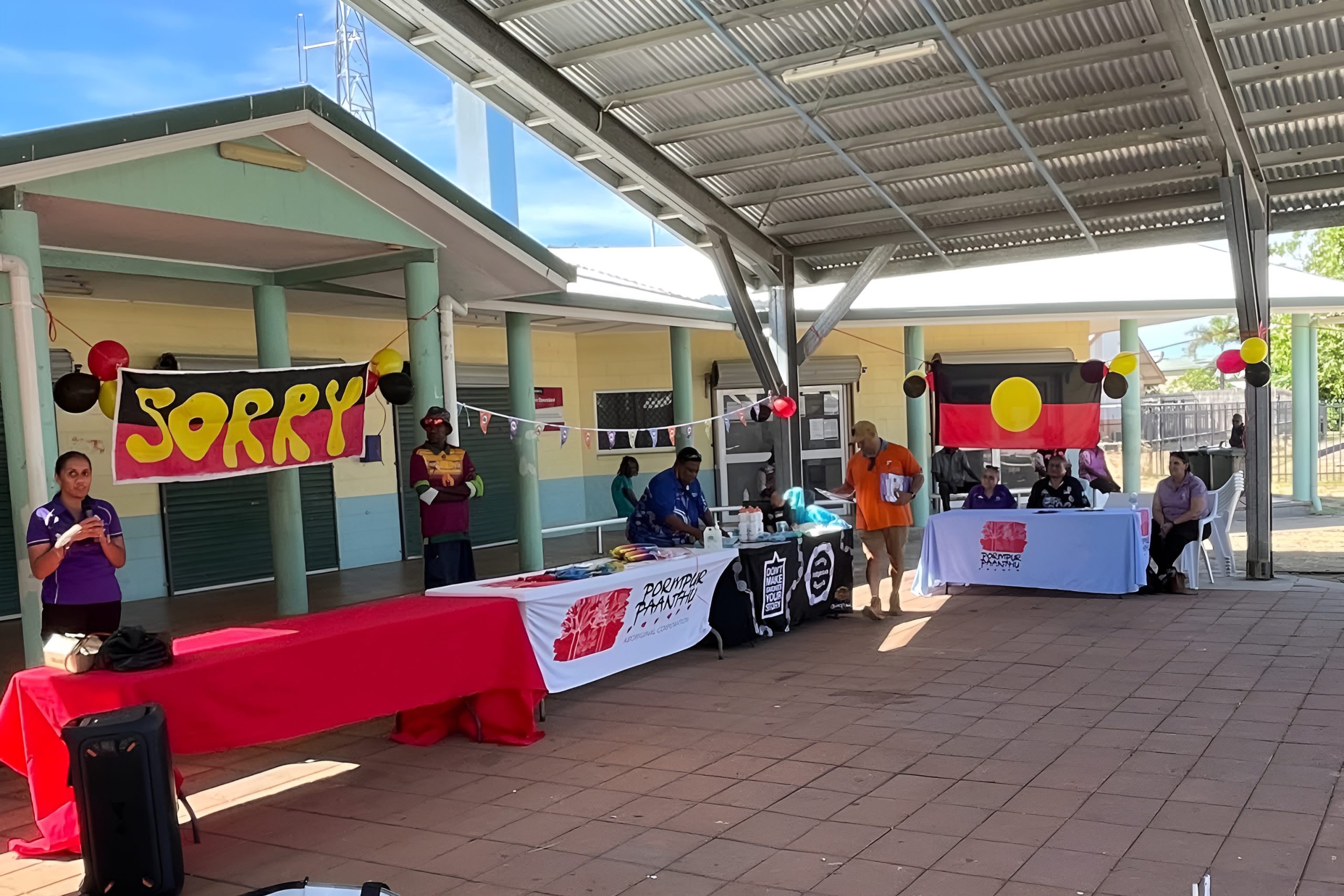 Pormpuraaw National Sorry Day event