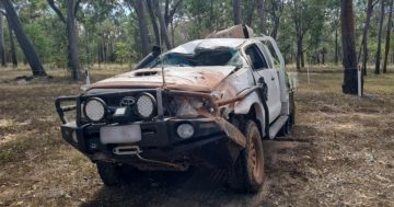 Lucky escape for Weipa man after PDR rollover