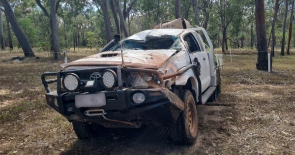Lucky escape for Weipa man after PDR rollover