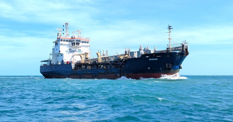 More than 405,000 cubic metres of sediment dredged from Weipa port