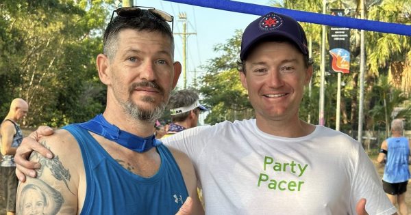 Pair prepare to go back to 80s ahead of Cairns fundraising run