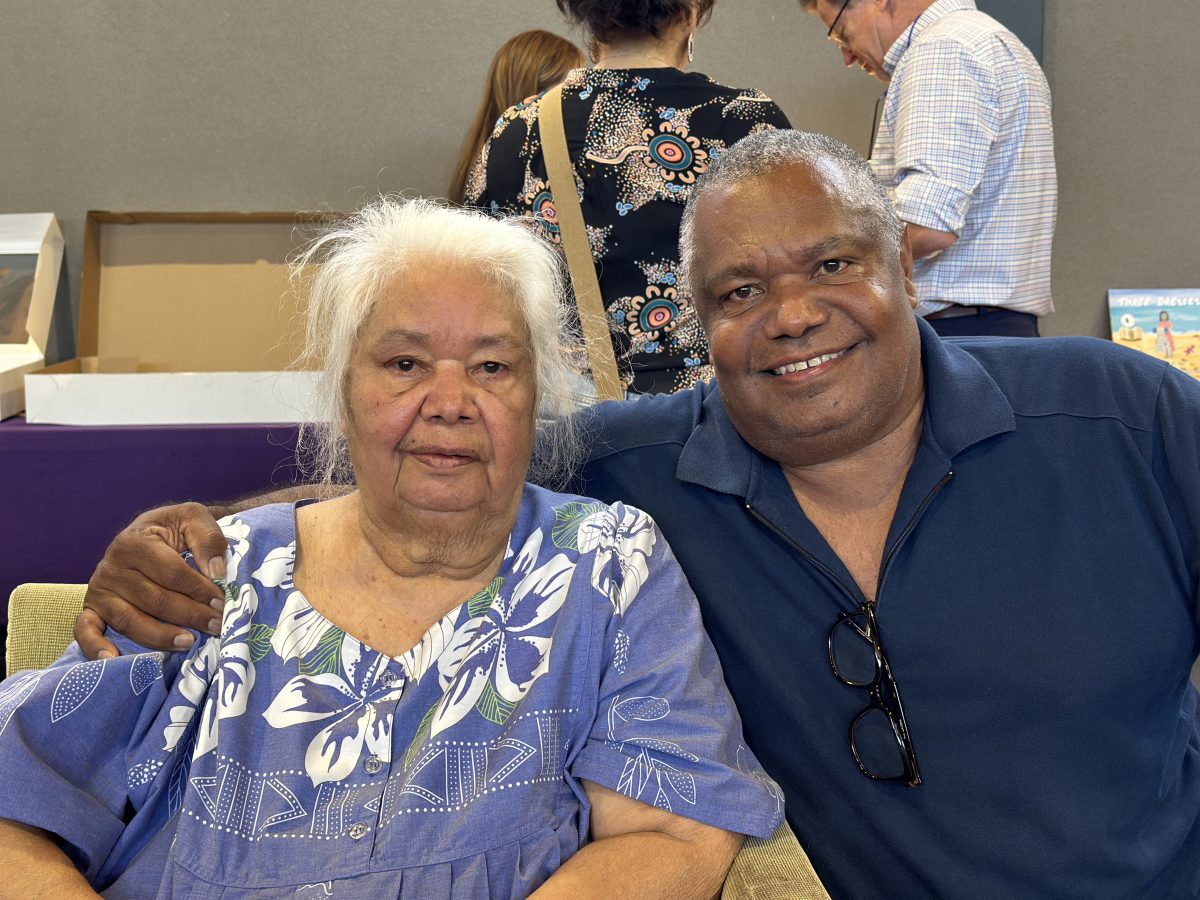 Wanda Gibson and her son, Mayor Bruce Gibson