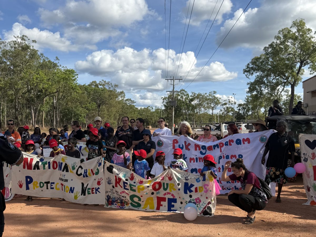 Aurukun National Child Protection Week march
