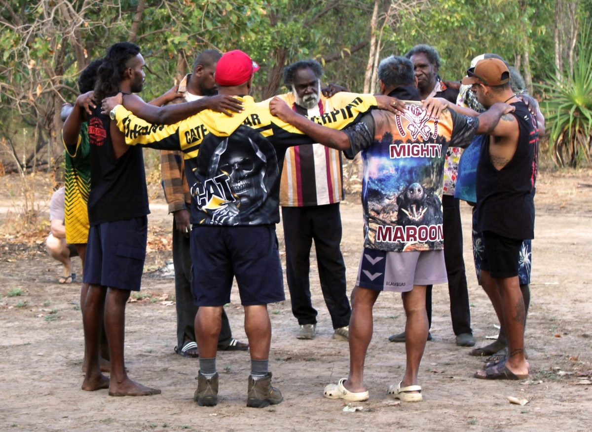 Men's circle.