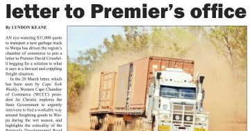 Journalism award shines light on critical CYW freight coverage