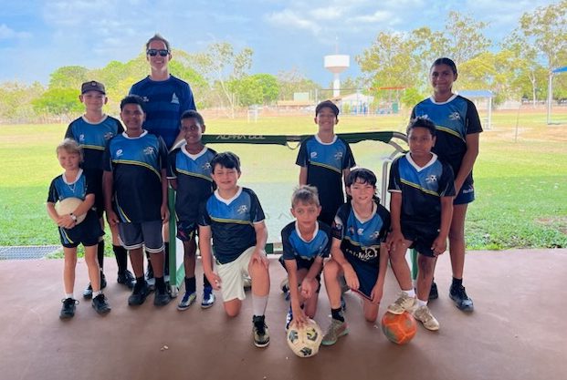 Weipa Junior Soccer Club futsal team.