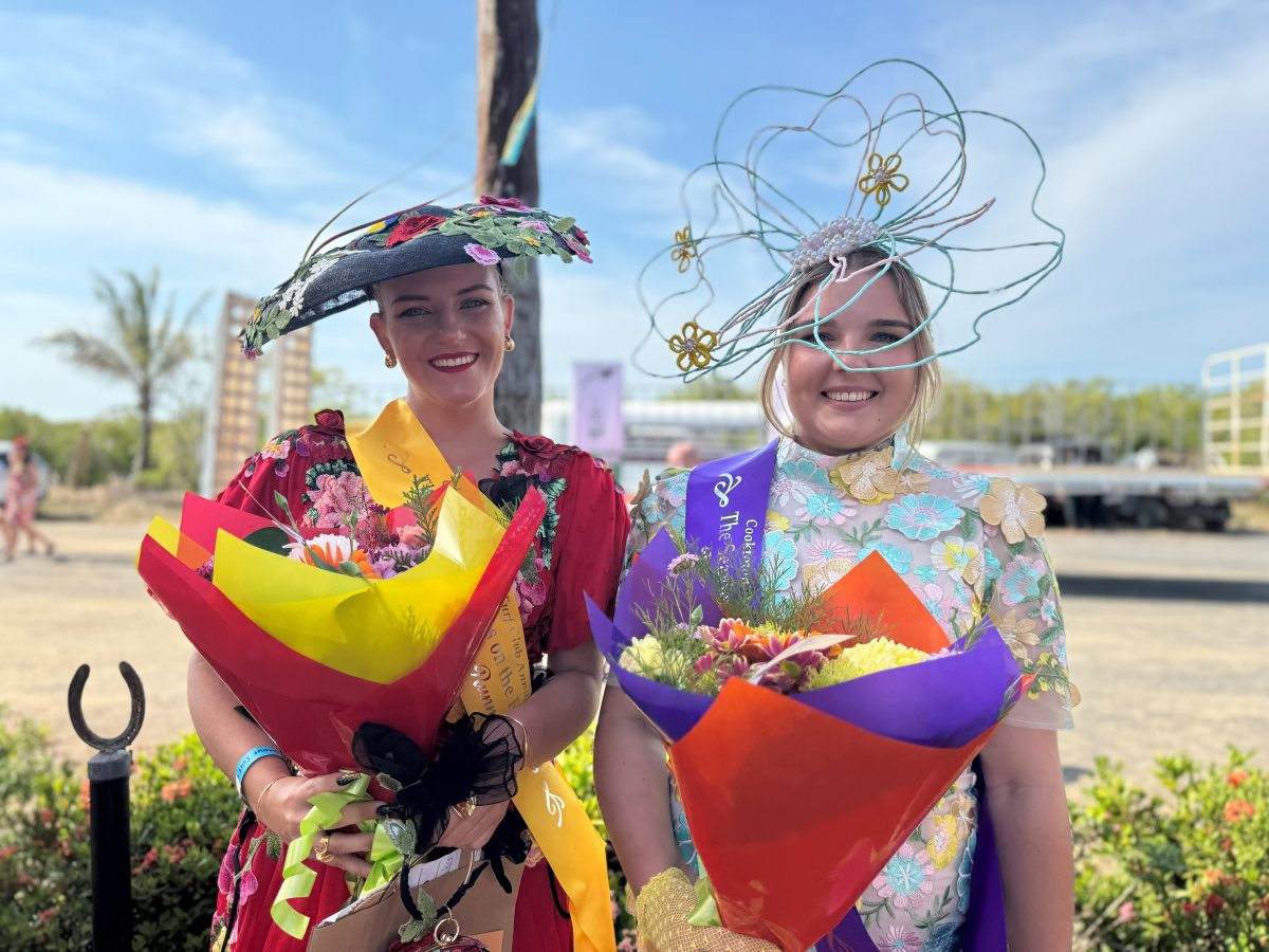 Magic Millinery runner-up Sheena Langley and winner Hayley McKean.