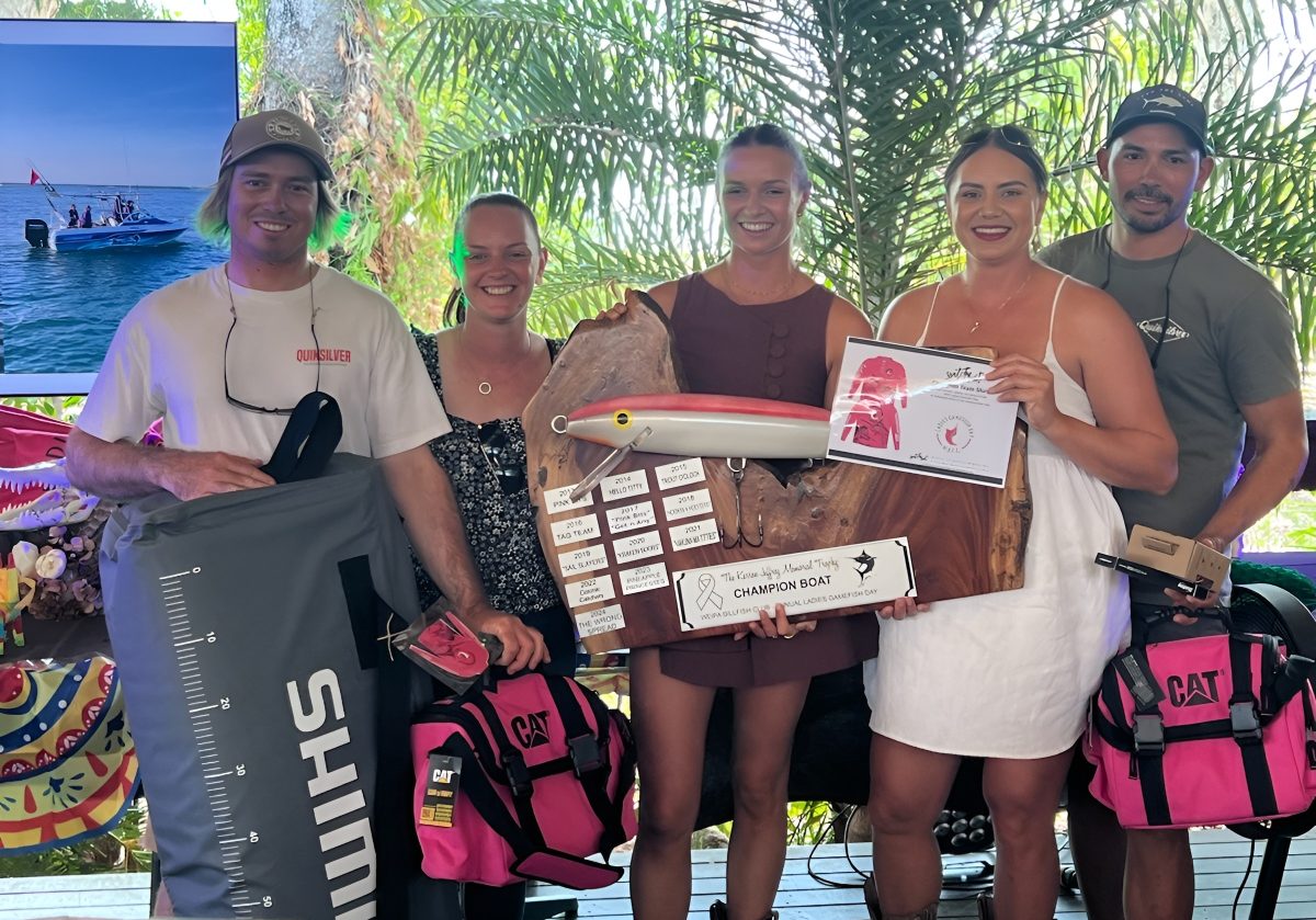 Jess Boyce and champion boat Reel Margaritas