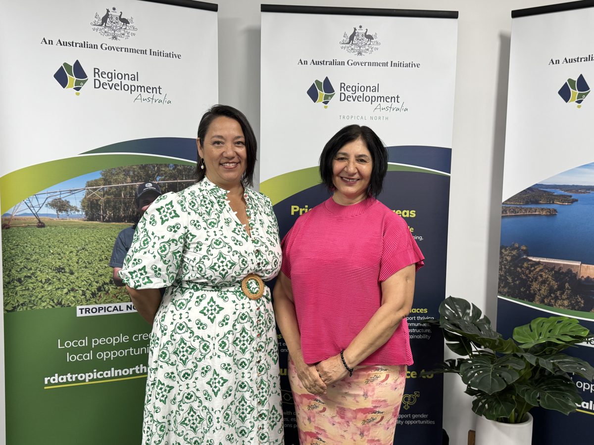 Lainie Poon with RDA Tropical North chair Hurriyet Babacan.